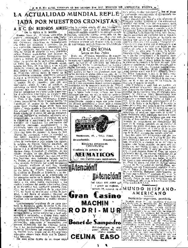 ABC SEVILLA 22-08-1947 página 4