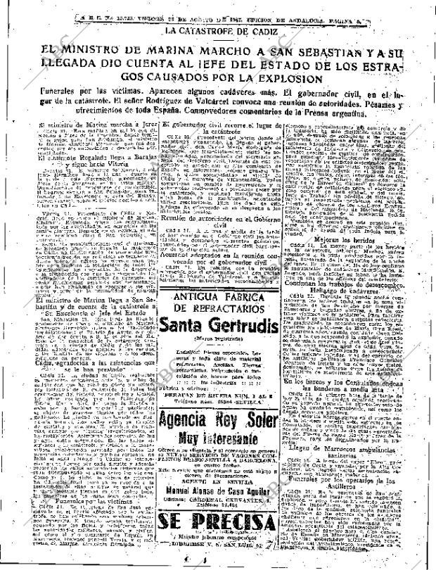 ABC SEVILLA 22-08-1947 página 5