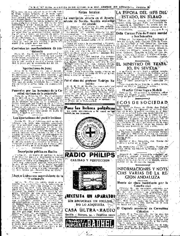 ABC SEVILLA 26-08-1947 página 5