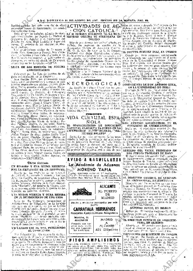 ABC MADRID 31-08-1947 página 22