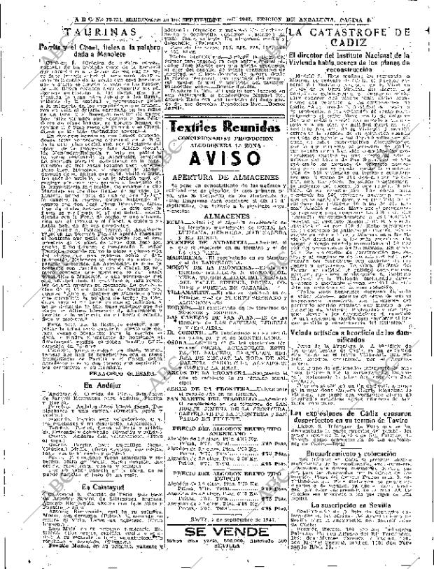 ABC SEVILLA 10-09-1947 página 8