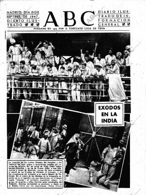 ABC MADRID 13-09-1947 página 1