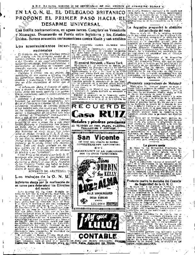 ABC SEVILLA 13-09-1947 página 5