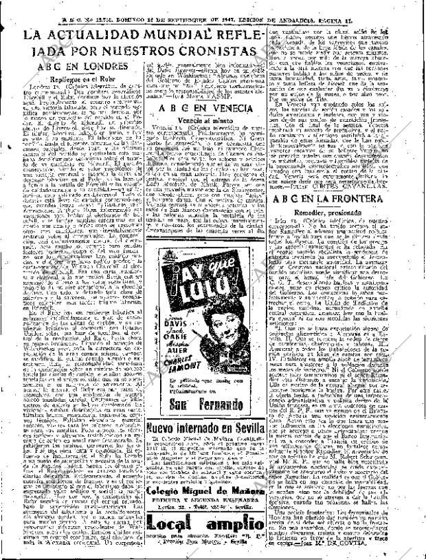 ABC SEVILLA 14-09-1947 página 11