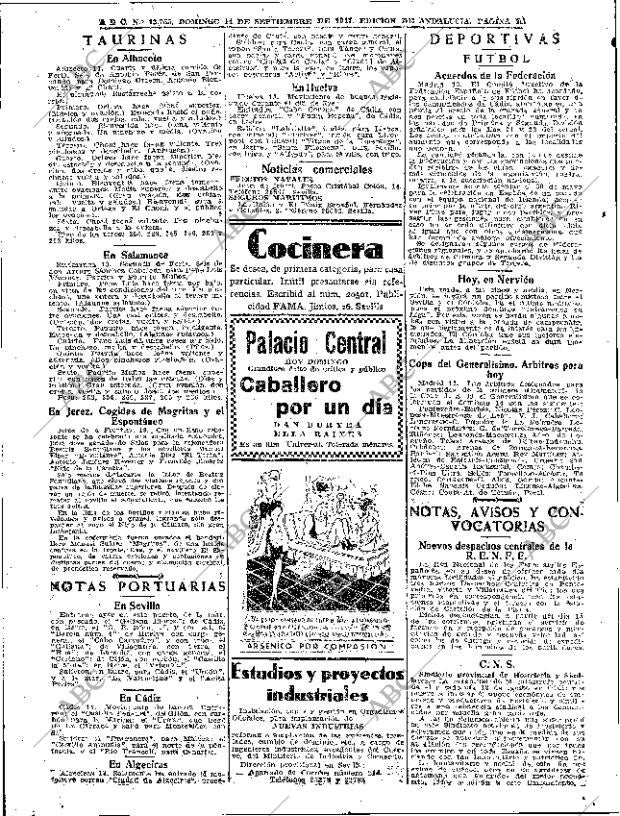 ABC SEVILLA 14-09-1947 página 16