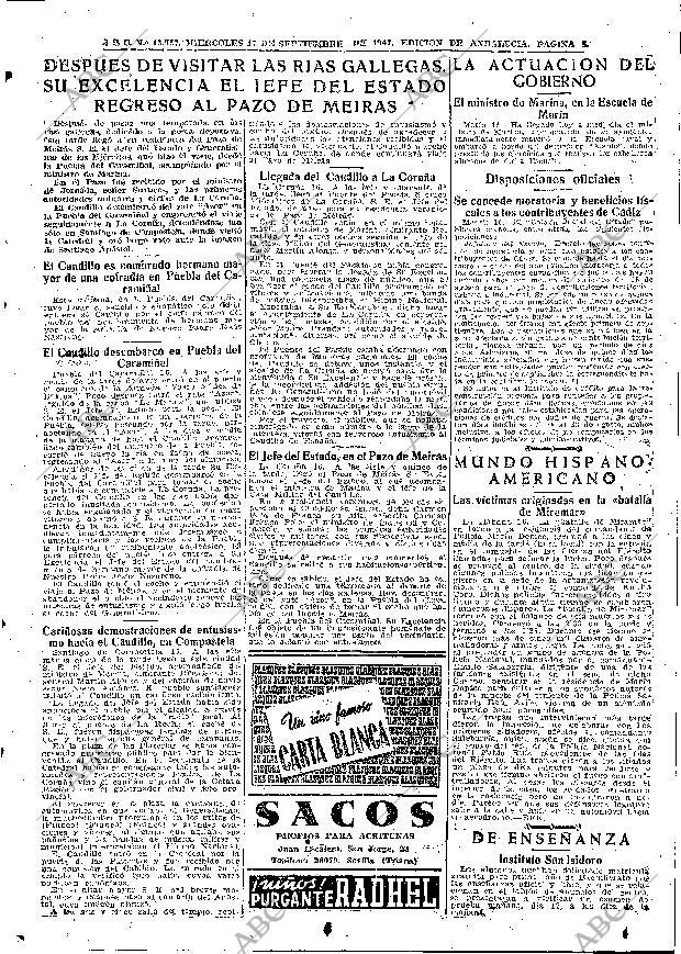 ABC SEVILLA 17-09-1947 página 5