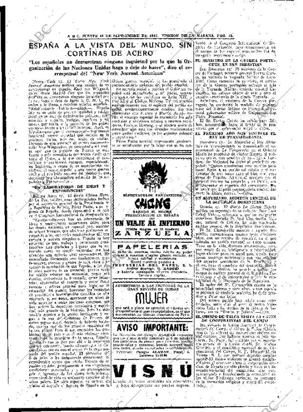 ABC MADRID 18-09-1947 página 13