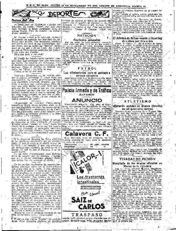 ABC SEVILLA 18-09-1947 página 11