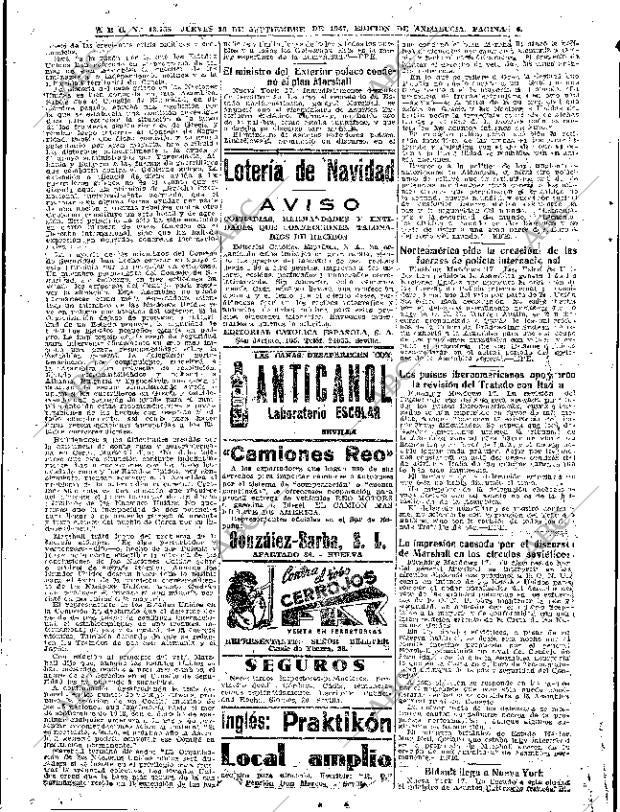 ABC SEVILLA 18-09-1947 página 6