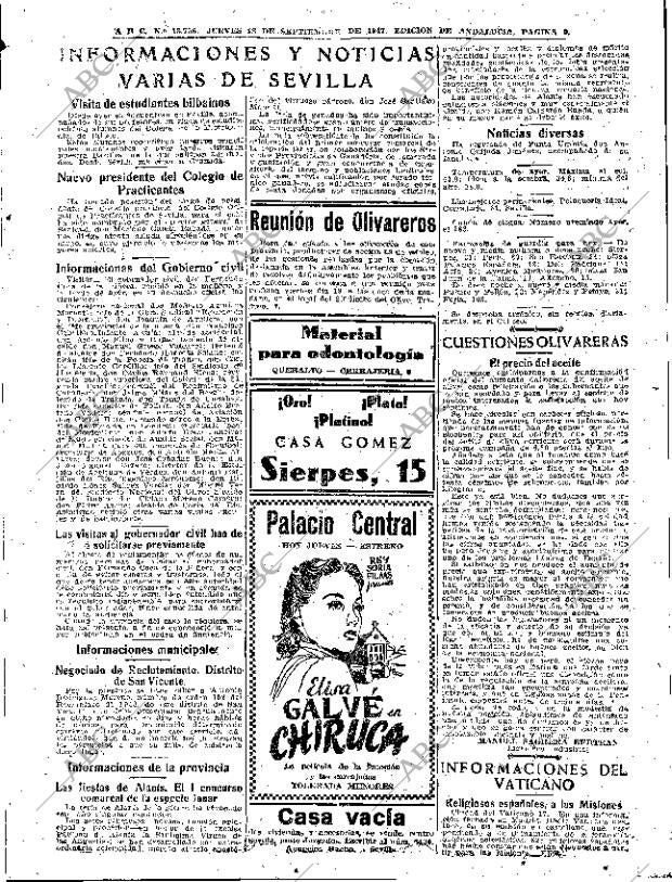ABC SEVILLA 18-09-1947 página 9