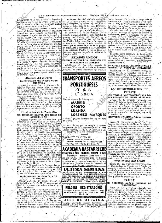 ABC MADRID 19-09-1947 página 9