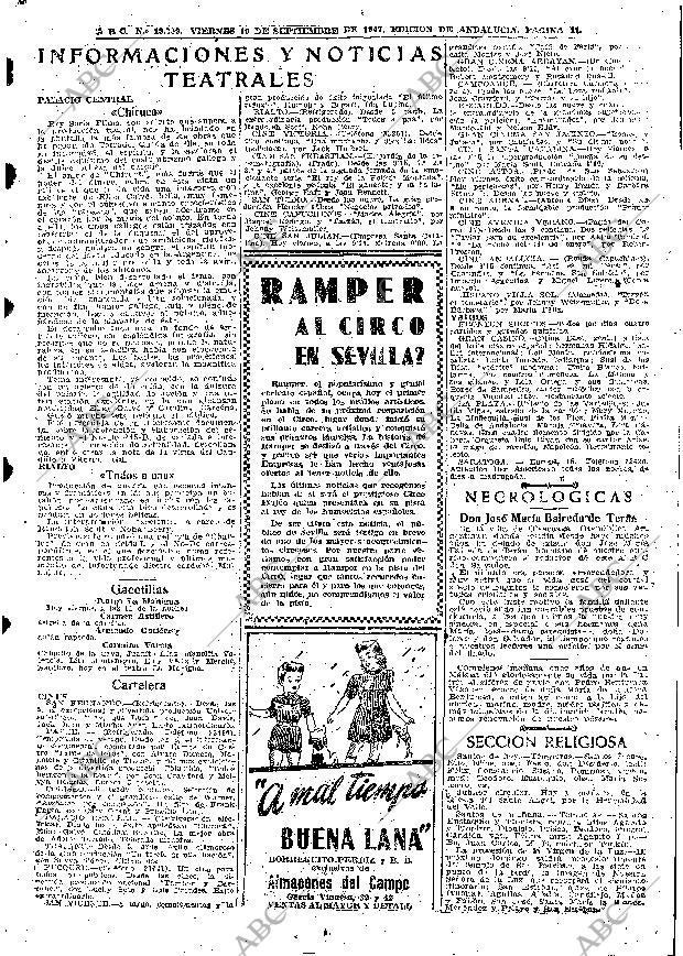 ABC SEVILLA 19-09-1947 página 7