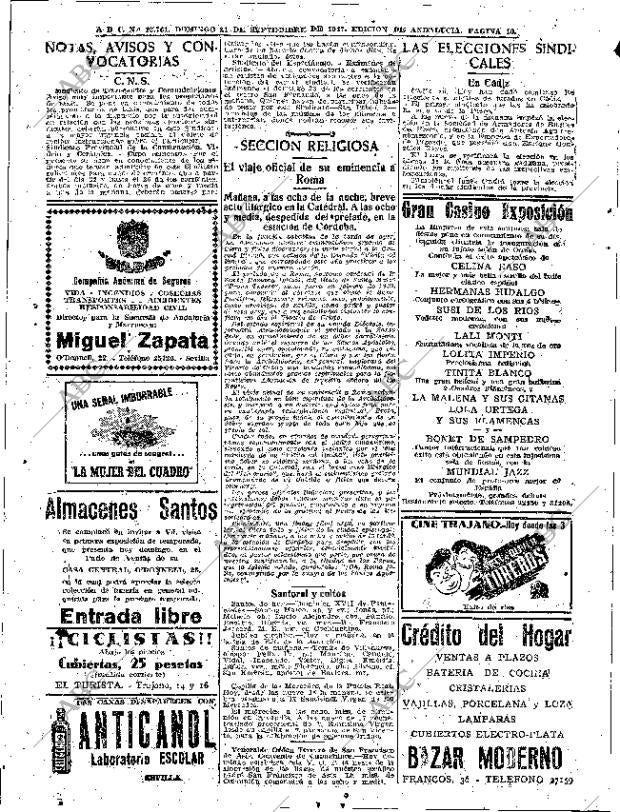 ABC SEVILLA 21-09-1947 página 10
