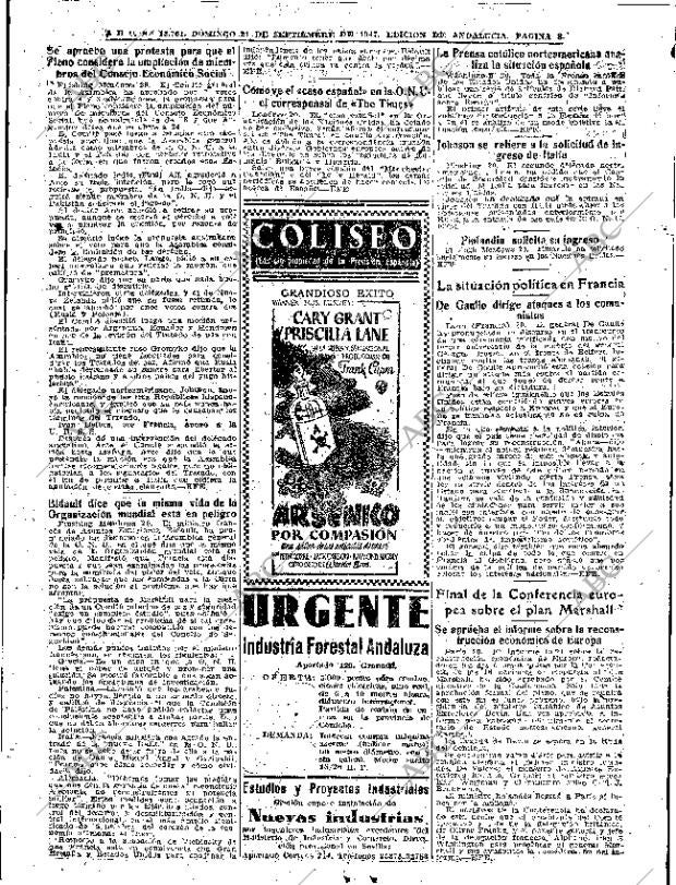 ABC SEVILLA 21-09-1947 página 8