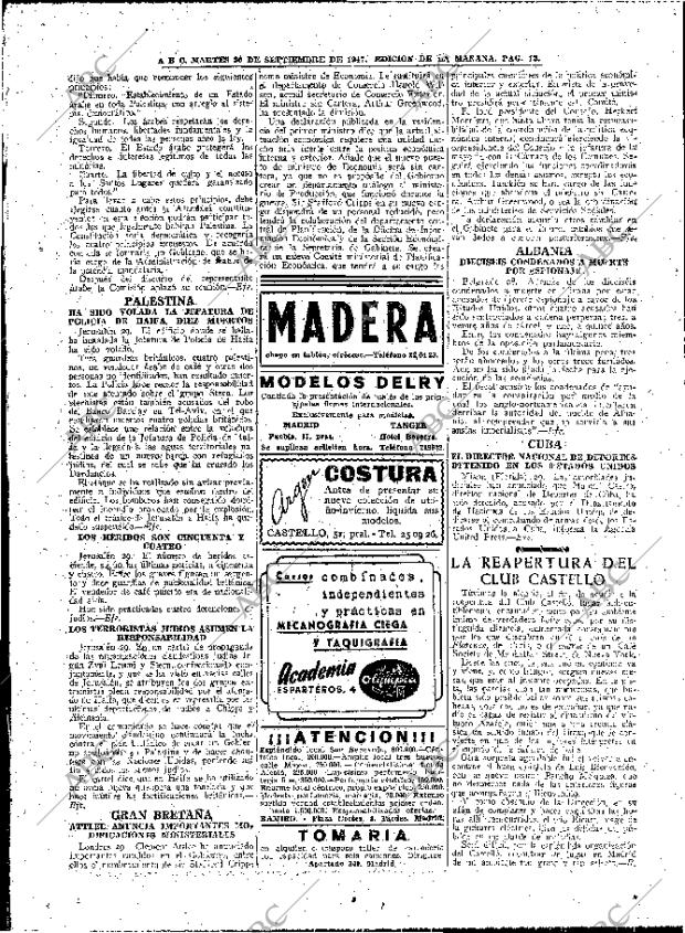 ABC MADRID 30-09-1947 página 12