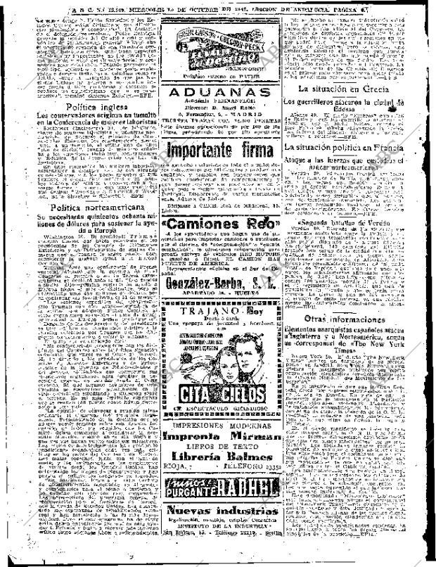 ABC SEVILLA 01-10-1947 página 6