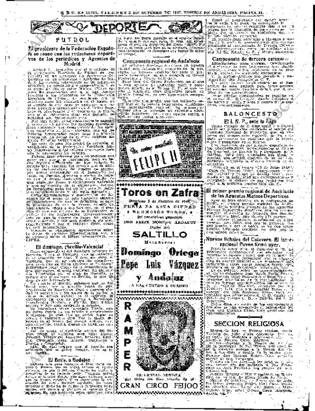 ABC SEVILLA 03-10-1947 página 11