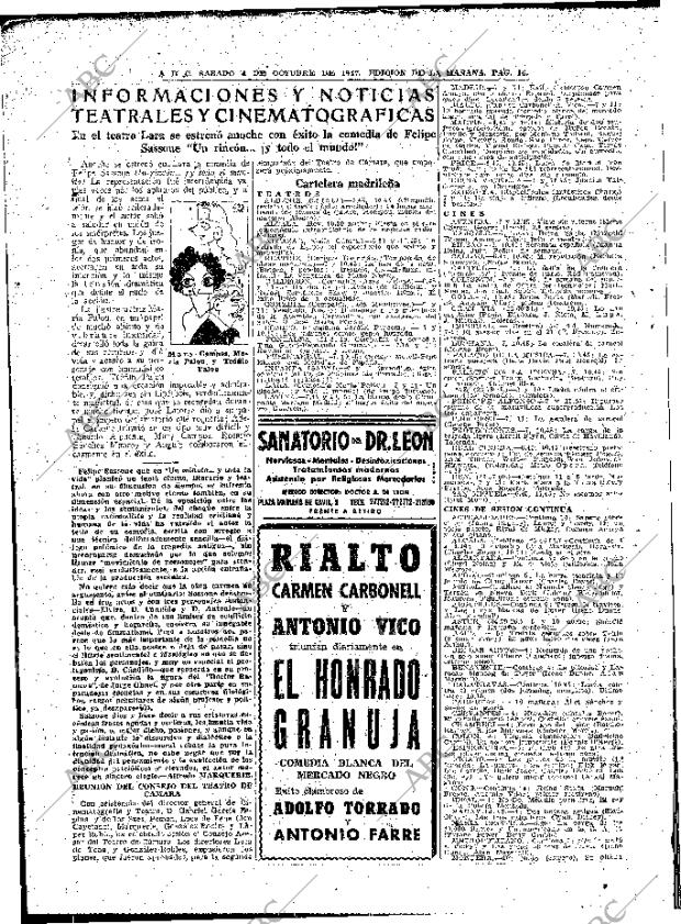 ABC MADRID 04-10-1947 página 16