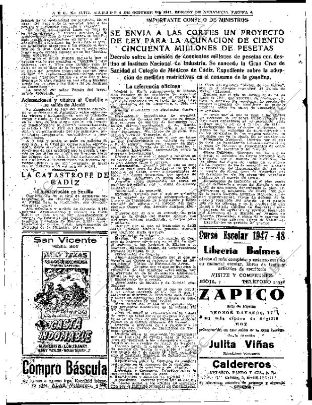 ABC SEVILLA 04-10-1947 página 4