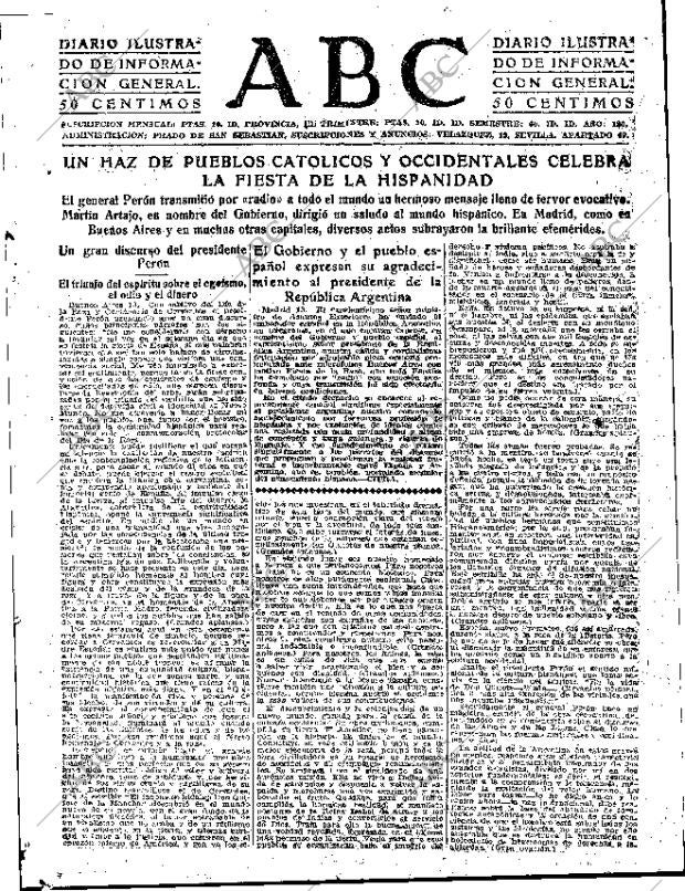 ABC SEVILLA 14-10-1947 página 3