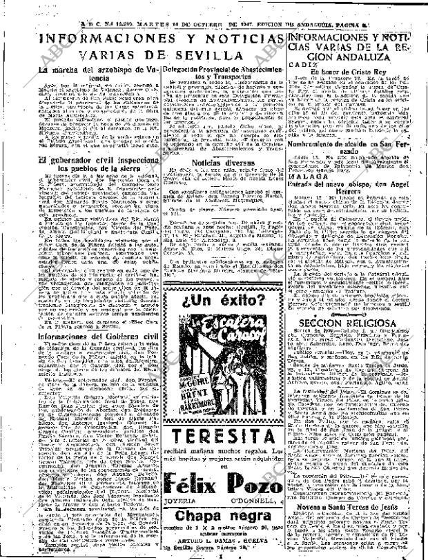ABC SEVILLA 14-10-1947 página 8