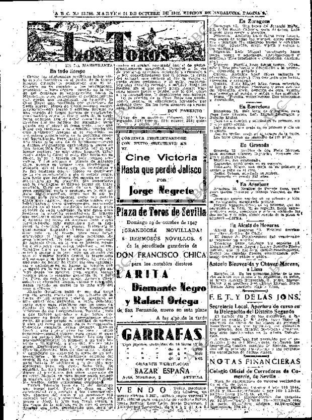 ABC SEVILLA 14-10-1947 página 9