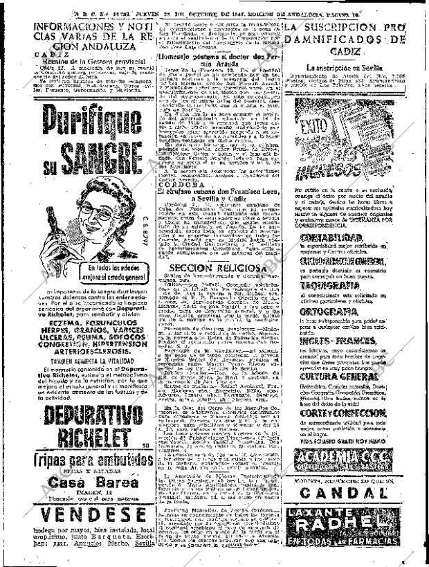 ABC SEVILLA 23-10-1947 página 10