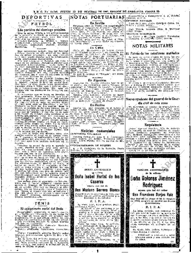 ABC SEVILLA 23-10-1947 página 12