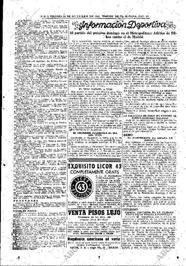 ABC MADRID 24-10-1947 página 17