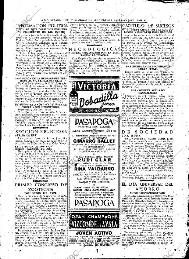 ABC MADRID 01-11-1947 página 13