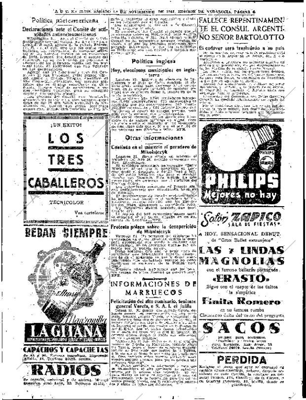 ABC SEVILLA 01-11-1947 página 6