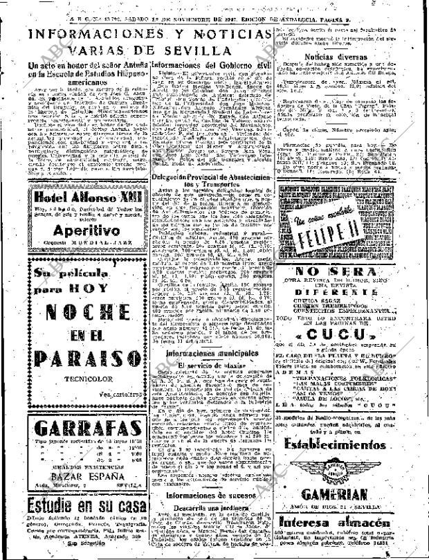 ABC SEVILLA 01-11-1947 página 9