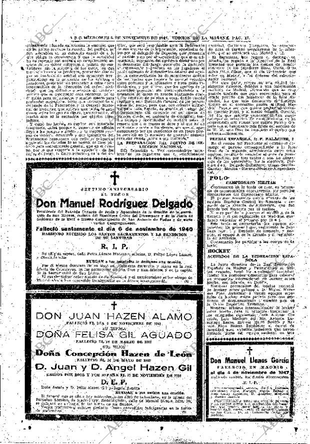 ABC MADRID 05-11-1947 página 17