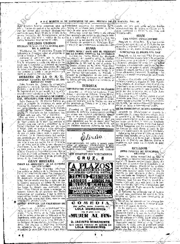 ABC MADRID 11-11-1947 página 18