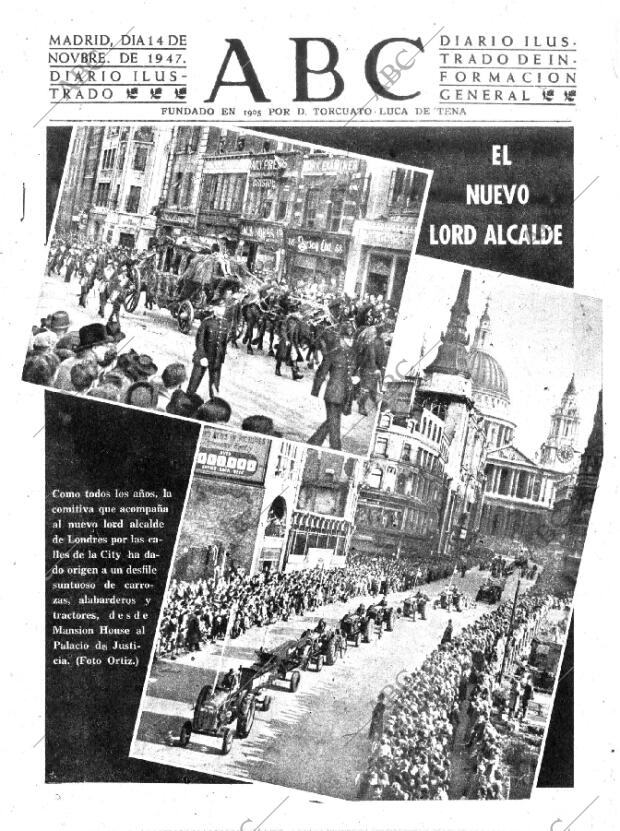 ABC MADRID 14-11-1947 página 1