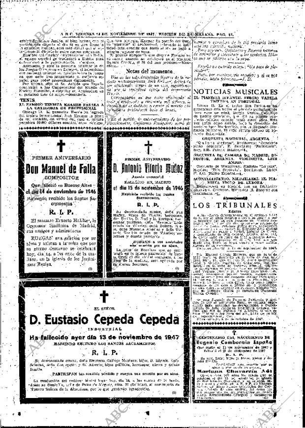 ABC MADRID 14-11-1947 página 18