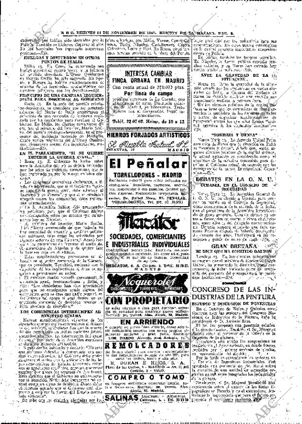 ABC MADRID 14-11-1947 página 9