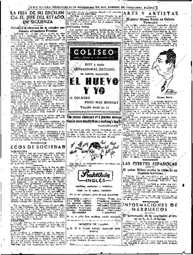 ABC SEVILLA 19-11-1947 página 4