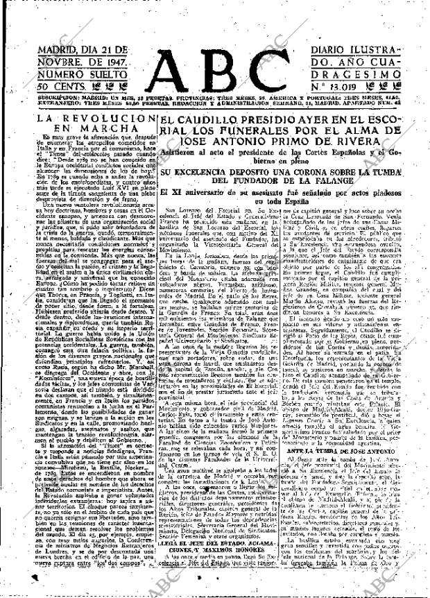 ABC MADRID 21-11-1947 página 7