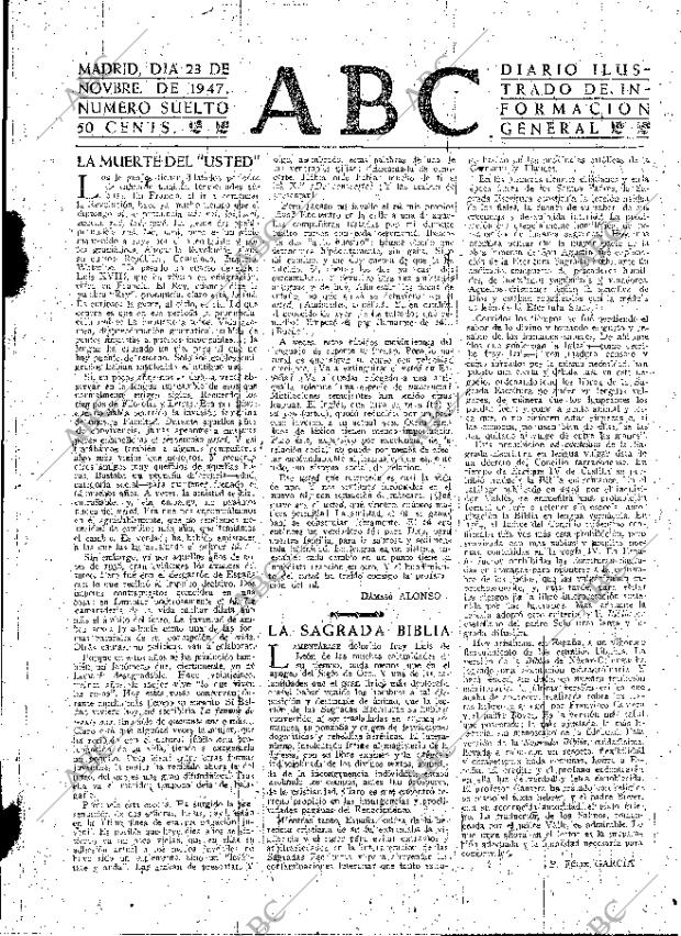 ABC MADRID 23-11-1947 página 3