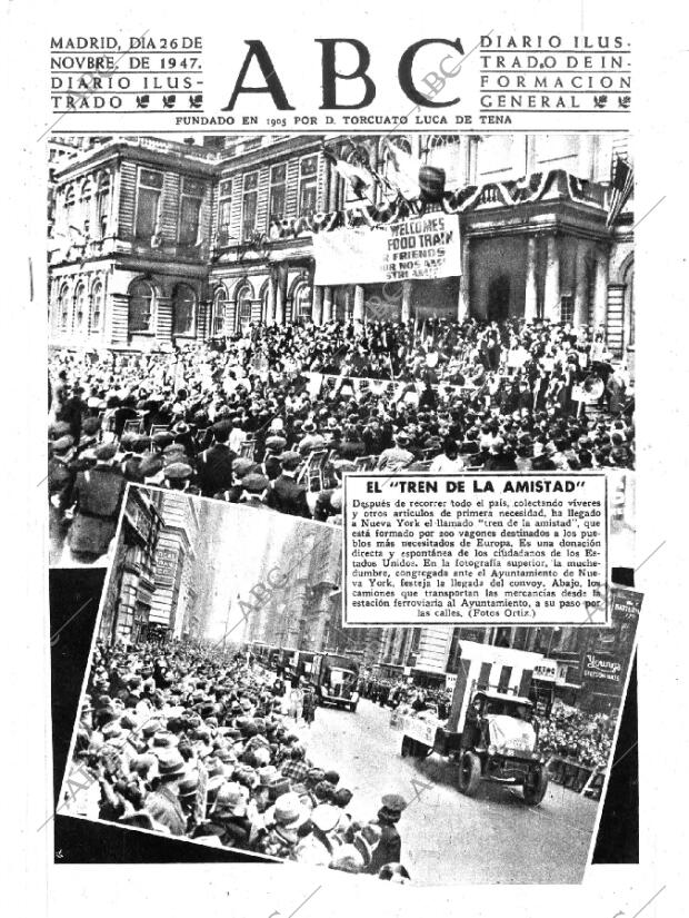 ABC MADRID 26-11-1947 página 1