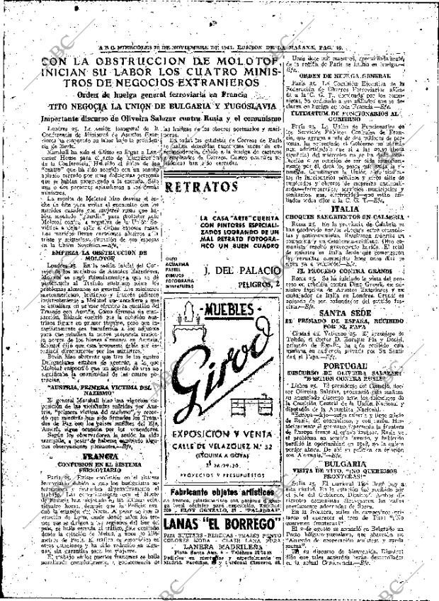ABC MADRID 26-11-1947 página 10