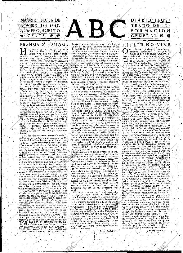 ABC MADRID 26-11-1947 página 3