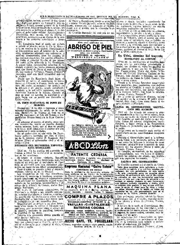 ABC MADRID 26-11-1947 página 8