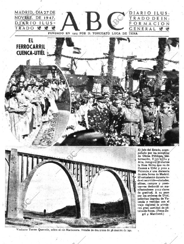 ABC MADRID 27-11-1947 página 1