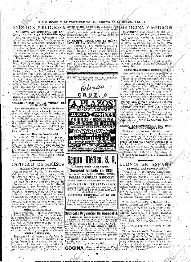 ABC MADRID 27-11-1947 página 13
