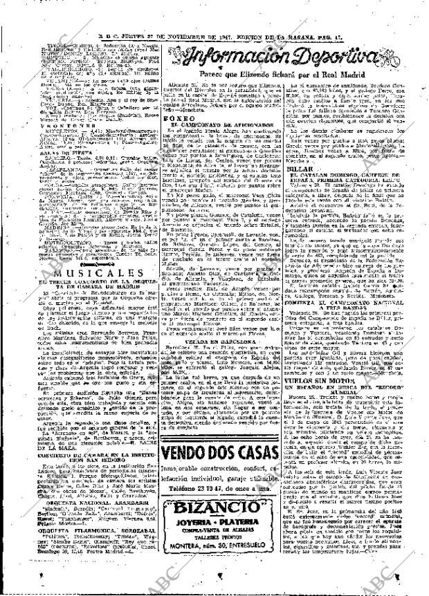 ABC MADRID 27-11-1947 página 17