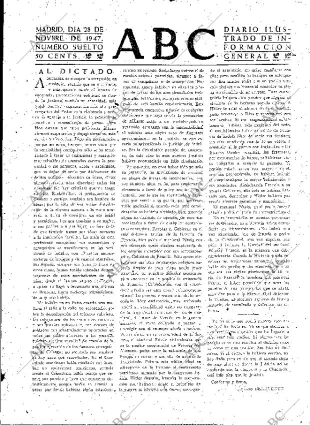 ABC MADRID 28-11-1947 página 3