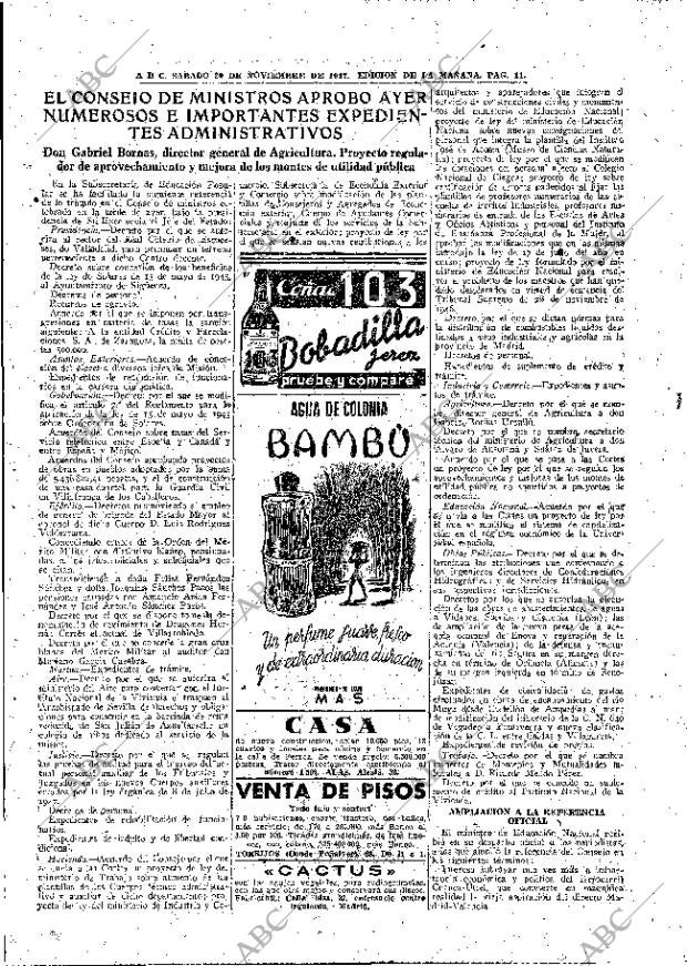 ABC MADRID 29-11-1947 página 11