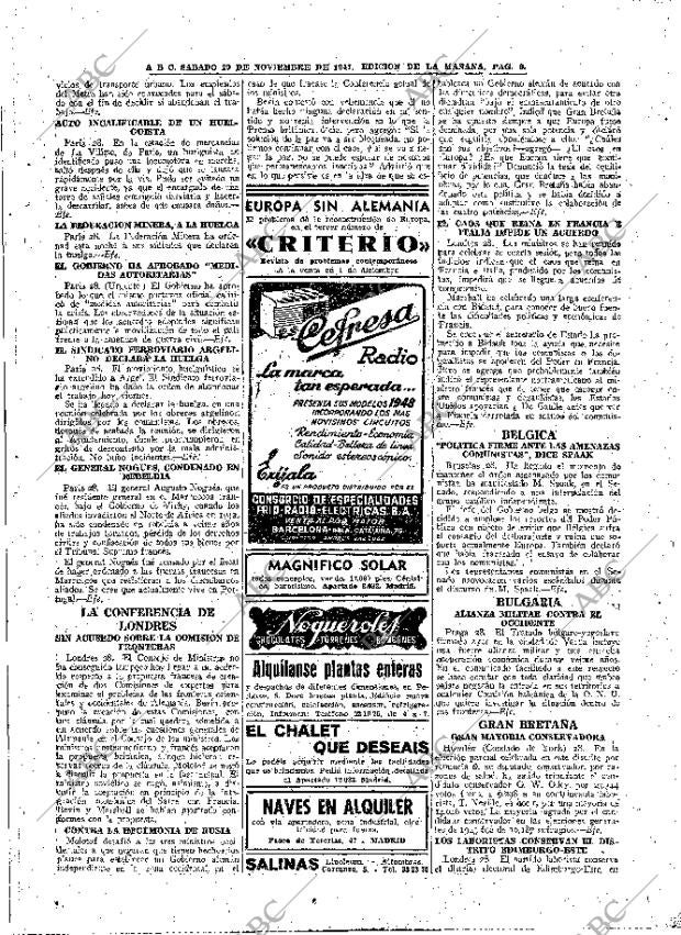 ABC MADRID 29-11-1947 página 9